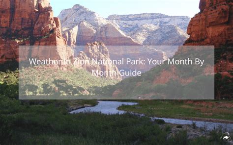 zion national park monthly weather